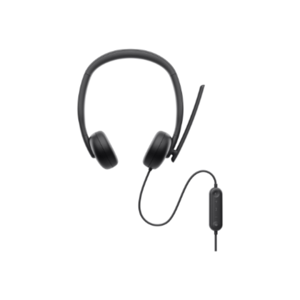 Dell , Headset , WH3024 , Built-in microphone , USB-C, USB-A , Black