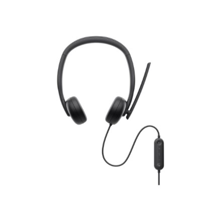 Dell , Headset , WH3024 , Built-in microphone , USB-C, USB-A , Black
