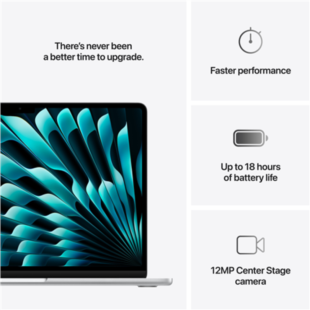 MW0W3ZE/A Apple MacBook , Air , Silver , 13 , IPS , 2560 x 1664 pixels , Apple M4 , 16 GB , Solid-state drive capacity 256 GB , Apple M4 chip 10-core CPU/8-core GPU , macOS , 802.11ax , Bluetooth version 5.3 , Keyboard language English , Keyboard backlit , Warranty