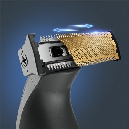 Rowenta Beard Trimmer , TN6044E0 , Cordless , Number of length steps 6 , Wet & Dry , Black/Green