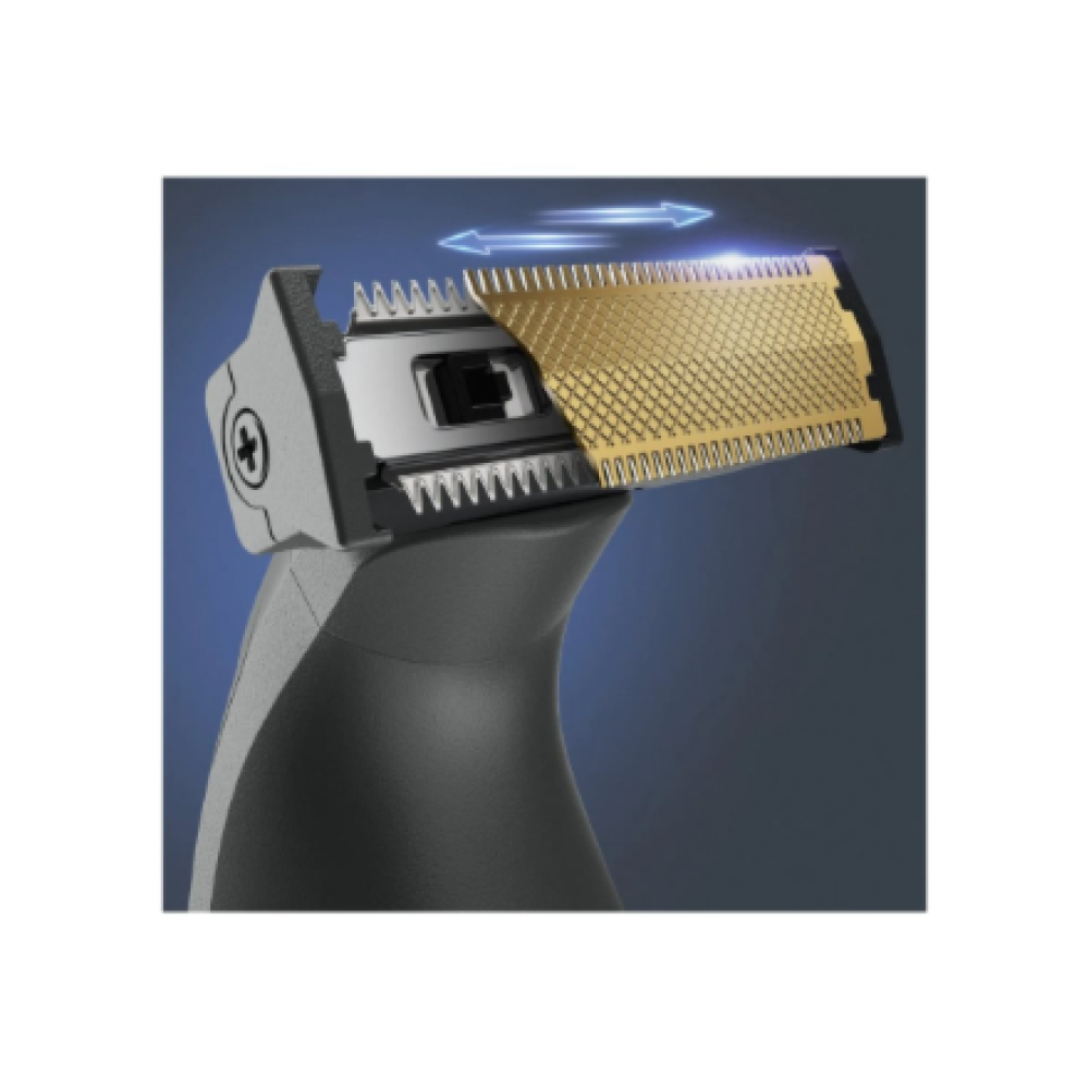 Rowenta Beard Trimmer , TN6044E0 , Cordless , Number of length steps 6 , Wet & Dry , Black/Green