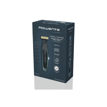 Rowenta Beard Trimmer , TN6044E0 , Cordless , Number of length steps 6 , Wet & Dry , Black/Green