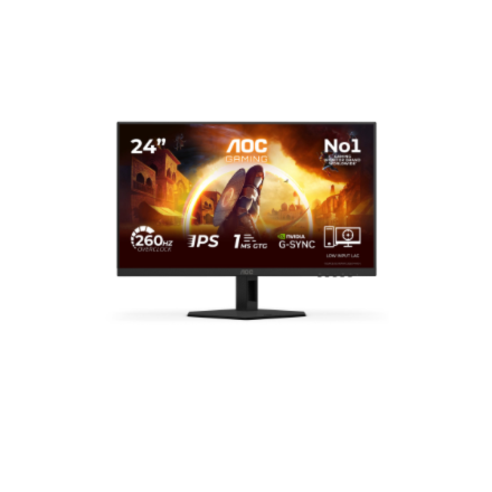 AOC , 24G4ZRE , 24 , Fast IPS , FHD , 16:9 , 240 Hz , 1 ms , 1920 x 1080 pixels , 300 cd/m² , HDMI ports quantity 2 , Black