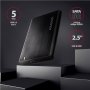 AXAGON Screwless aluminum USB 3.2 Gen 1 - SATA 6G external box for 2.5 SSD/HDD , EE25-A6M
