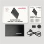 AXAGON Screwless aluminum USB 3.2 Gen 1 - SATA 6G external box for 2.5 SSD/HDD , EE25-A6M