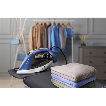 ETA Steam Iron , ETA227690000 Chloe , Steam Iron , 2600 W , Water tank capacity 350 ml , Continuous steam 40 g/min , Silver/Blue