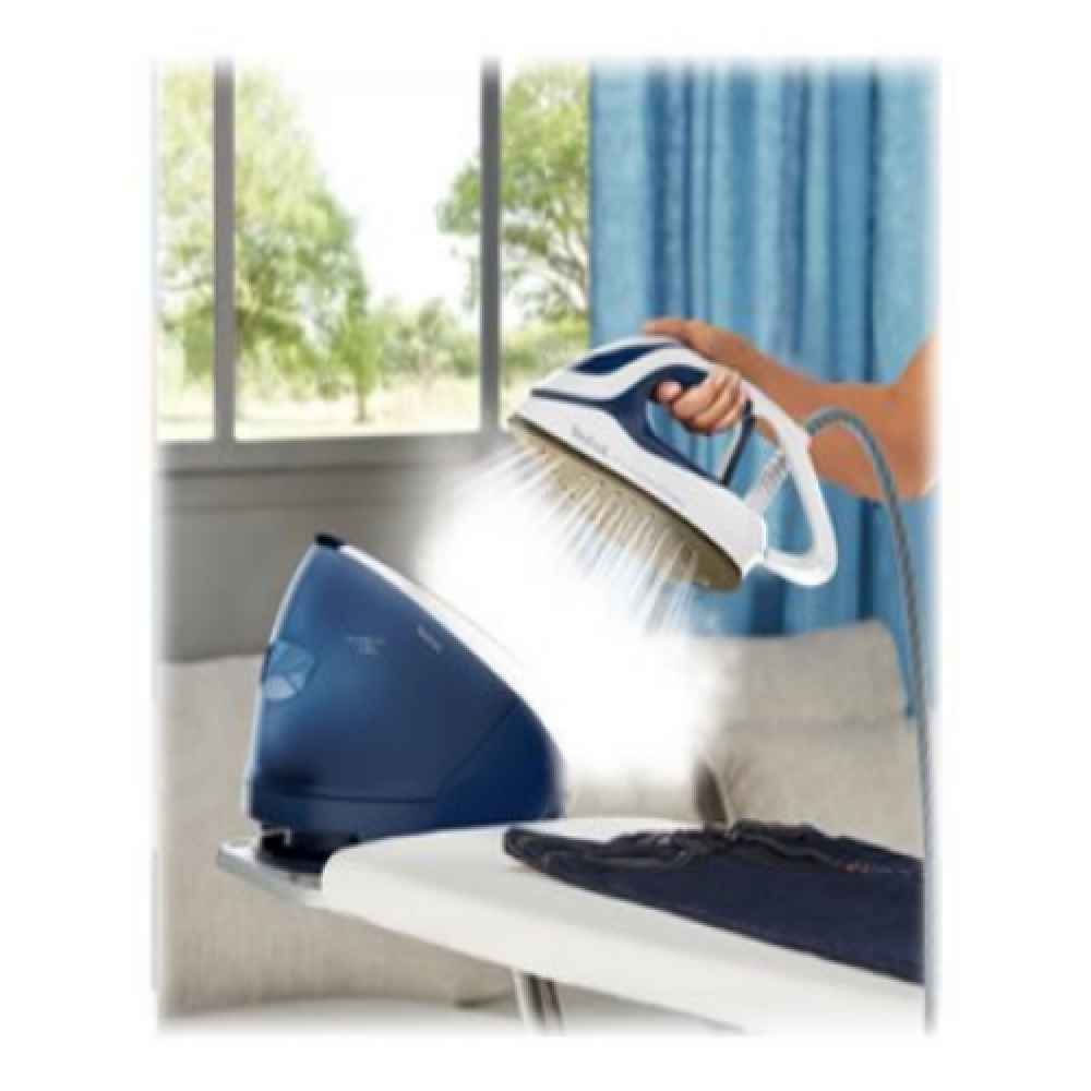 TEFAL , Steam Generator , GV9221E0 Pro Express Protect , 2600 W , 1.8 L , 7.6 bar , Vertical steam function , Calc-clean function , Blue/White
