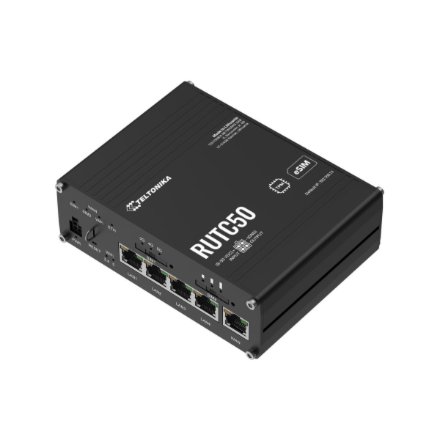 Teltonika RUTC5021 Industrial 5G Router with Wi-Fi 6 , Teltonika