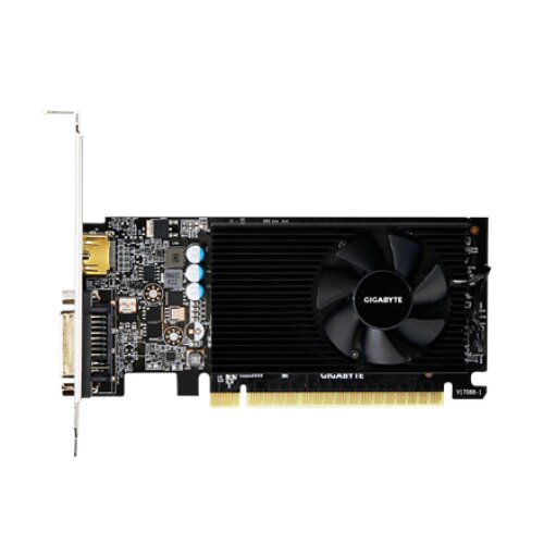 Gigabyte GV-N730D5-2GL 1.0 low profile NVIDIA 2 GB GeForce GT 730 GDDR5 PCI Express 2.0 Processor frequency 902 MHz HDMI ports quantity 1 Memory clock speed 5000 MHz