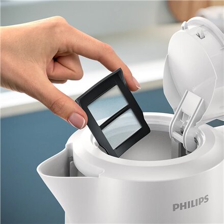 Philips Kettle , HD9411/00 3000 Series , Electric , 2200 W , 1.7 L , Plastic , 360° rotational base , White