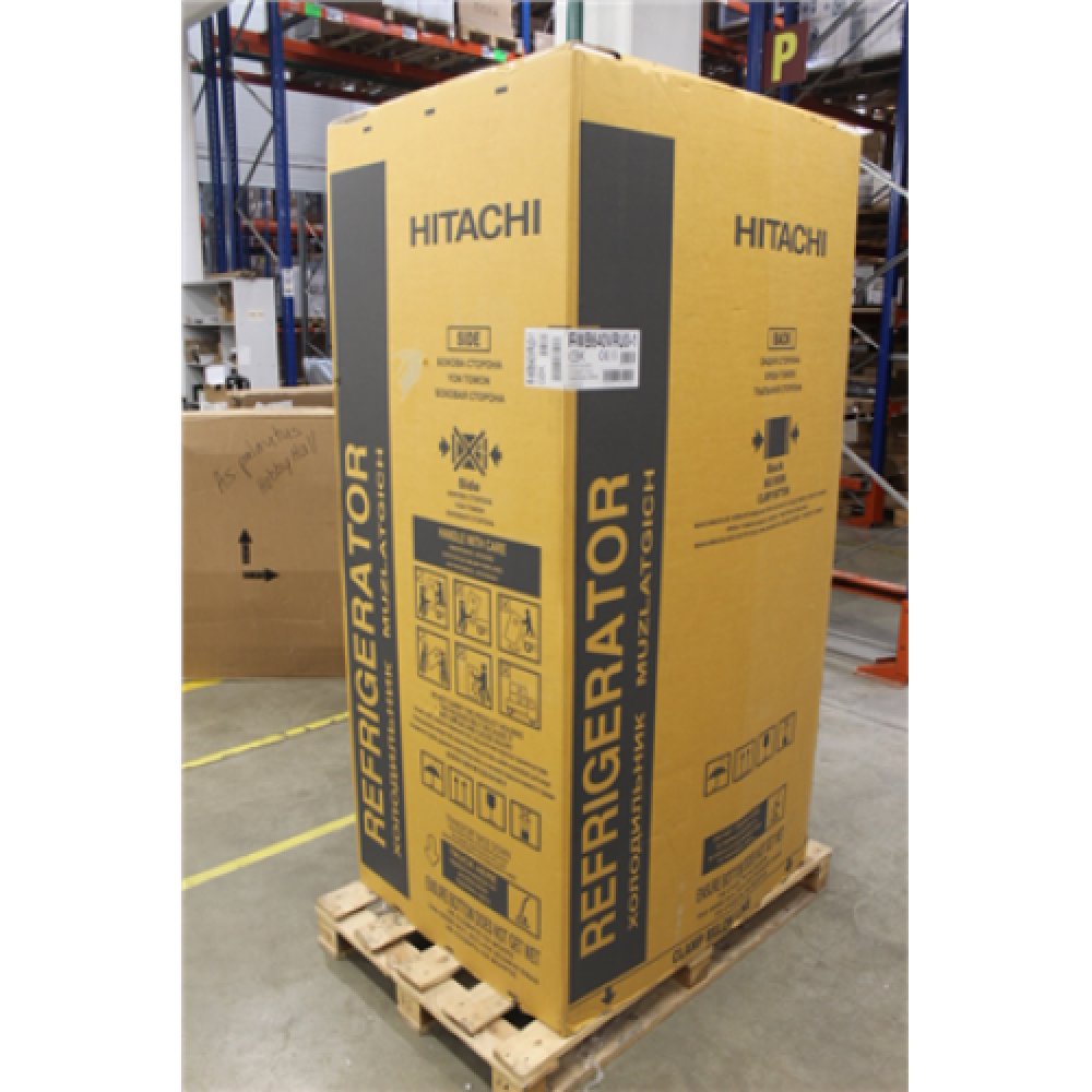 SALE OUT. Hitachi R-WB640VRU0 (GBK) Refrigerator with Vacuum compartment,F,Free standing,Side by Side,H 184 cm,Fridge N 363L,Freezer N 151L, Hitachi REFURBISHED, USED, WITHOUT ORIGINAL PACKAGING