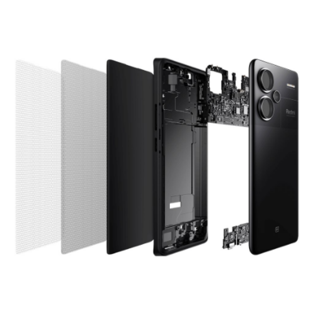 Xiaomi , Redmi , Note 13 Pro+ , Midnight Black , 6.67 , AMOLED , 1220 x 2712 pixels , Mediatek , Dimensity 7200 Ultra , Internal RAM 12 GB , 512 GB , Dual SIM , Nano-SIM , 5G , Main camera resolution 200+8+2 MP , Secondary camera resolution 16 MP , Androi