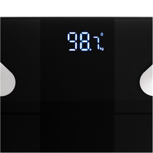 Adler , Smart Bathroom Scale , AD 8186b , Maximum weight (capacity) 180 kg , Accuracy 100 g , Body Mass Index (BMI) measuring , Black