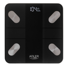 Adler Smart Bathroom Scale , AD 8186b , Maximum weight (capacity) 180 kg , Accuracy 100 g , Body Mass Index (BMI) measuring , Black