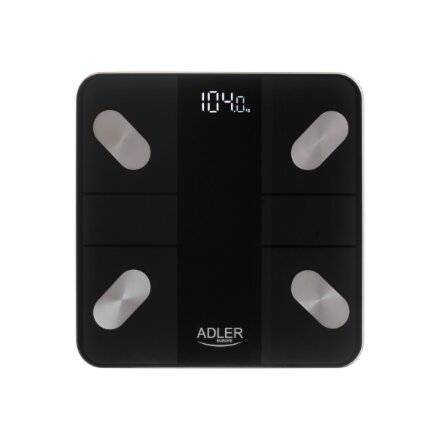 Adler , Smart Bathroom Scale , AD 8186b , Maximum weight (capacity) 180 kg , Accuracy 100 g , Body Mass Index (BMI) measuring , Black