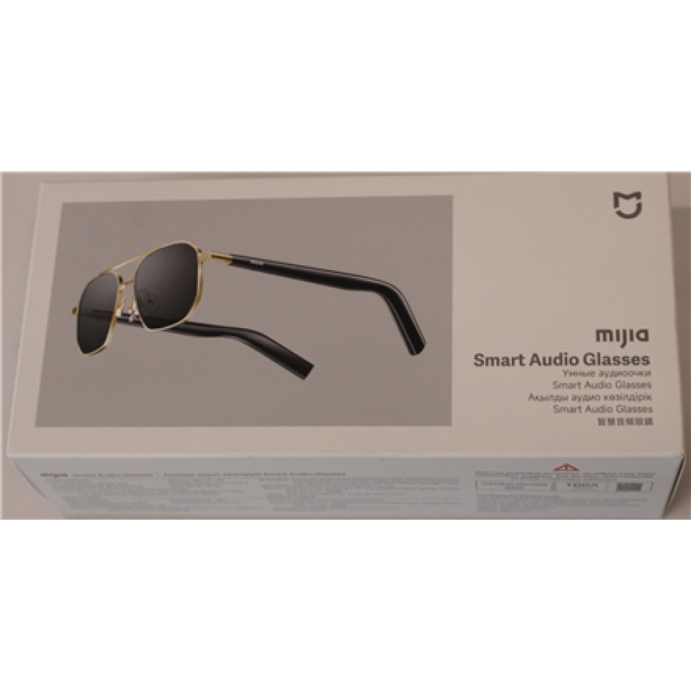SALE OUT. Xiaomi Mijia Smart Audio Glasses, Aviator , SALE OUT. Smart Audio Glasses , Mijia Pilot-Style , Bluetooth , Open-Ear , Microphone , Gold , Noise canceling , UNPACKED , Warranty 23 month(s) , Wireless