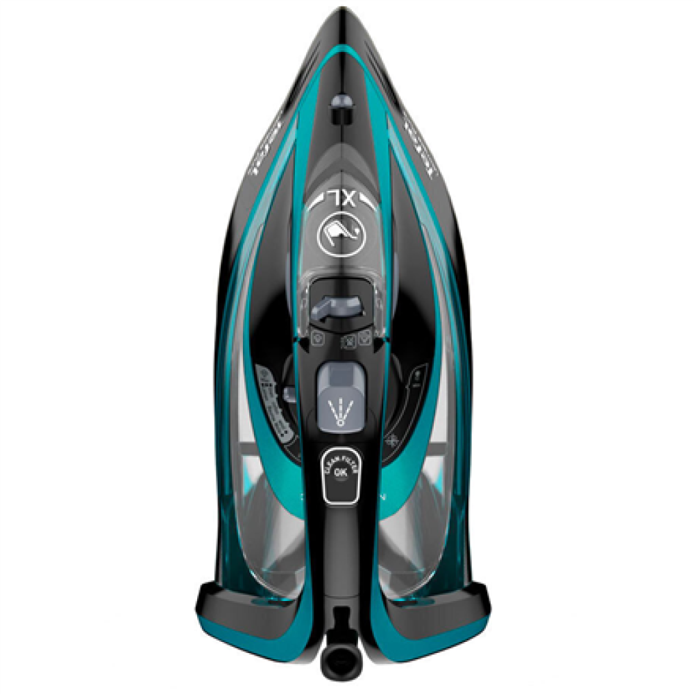 TEFAL , Ultimate Pure FV9844E0 , Steam Iron , 3200 W , Water tank capacity 350 ml , Continuous steam 60 g/min , Steam boost performance 250 g/min , Blue/Black