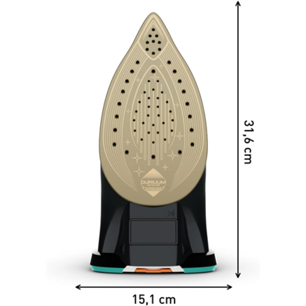 TEFAL , Ultimate Pure FV9844E0 , Steam Iron , 3200 W , Water tank capacity 350 ml , Continuous steam 60 g/min , Steam boost performance 250 g/min , Blue/Black