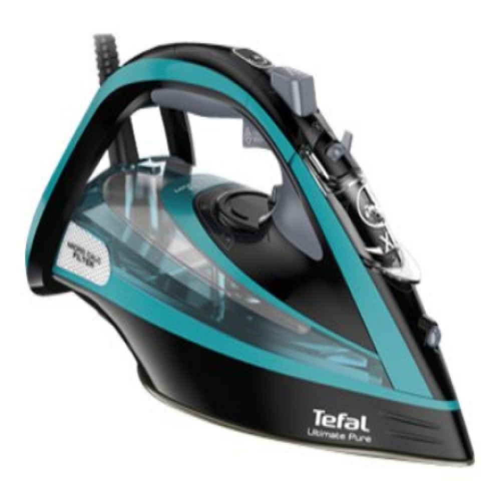 TEFAL , Ultimate Pure FV9844E0 , Steam Iron , 3200 W , Water tank capacity 350 ml , Continuous steam 60 g/min , Steam boost performance 250 g/min , Blue/Black