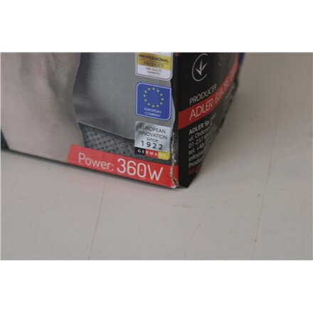 SALE OUT. Adler Electric Hot water bottle warmer , AD 7427 , Number of heating levels 1 , Number of persons 1 , Remote control , Soft polar , 360 W , Gray , DAMAGED PACKAGING