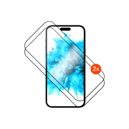Fixed Screen protector , Apple , iPhone 17 Pro Max , Glass , Black