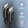 AXAGON Data and charging cable, 1.5 m , BUCM-CM15AB , USB Type C to USB Type C