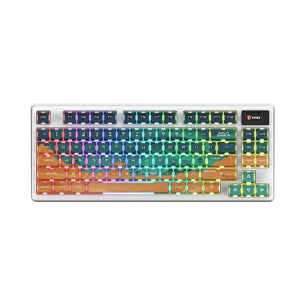 MSI FORGE GK600 TKL WIRELESS MARS , Gaming Keyboard , Wireless , US , Bluetooth , Wireless connection , Mechanical Linear