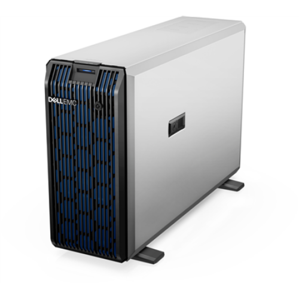 Dell PowerEdge T350 Tower, Intel Xeon, E-2314, 2.8 GHz, 8 MB, 4T, 4C, No RAM, No HDD, Up to 8 x 3.5, Hot-swap hard drive bays, PERC H355, Power supply 2x600 W, iDrac9 Basic, No OS, Warranty Basic NBD month(s)