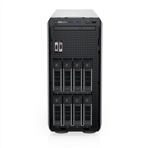 Dell PowerEdge T350 Tower, Intel Xeon, E-2314, 2.8 GHz, 8 MB, 4T, 4C, No RAM, No HDD, Up to 8 x 3.5, Hot-swap hard drive bays, PERC H355, Power supply 2x600 W, iDrac9 Basic, No OS, Warranty Basic NBD month(s)