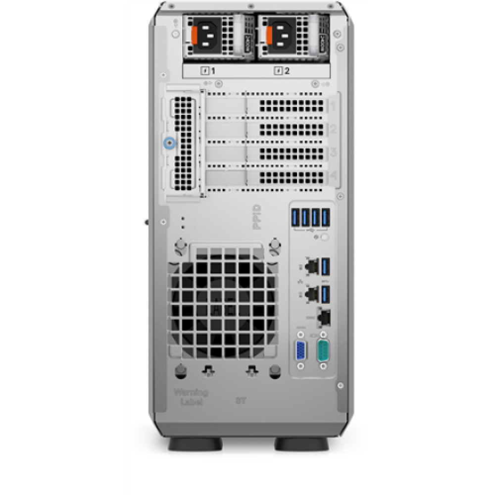 Dell PowerEdge T350 Tower, Intel Xeon, E-2314, 2.8 GHz, 8 MB, 4T, 4C, No RAM, No HDD, Up to 8 x 3.5, Hot-swap hard drive bays, PERC H355, Power supply 2x600 W, iDrac9 Basic, No OS, Warranty Basic NBD month(s)