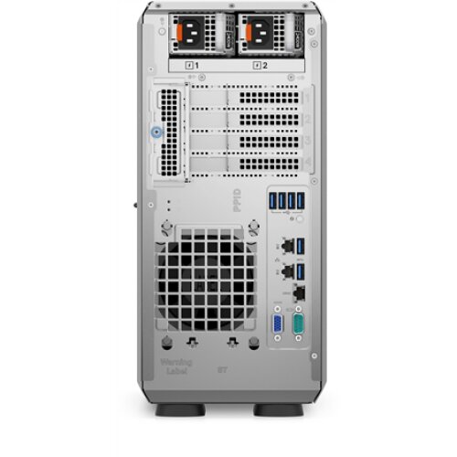Dell PowerEdge T350 Tower, Intel Xeon, E-2314, 2.8 GHz, 8 MB, 4T, 4C, No RAM, No HDD, Up to 8 x 3.5, Hot-swap hard drive bays, PERC H355, Power supply 2x600 W, iDrac9 Basic, No OS, Warranty Basic NBD month(s)