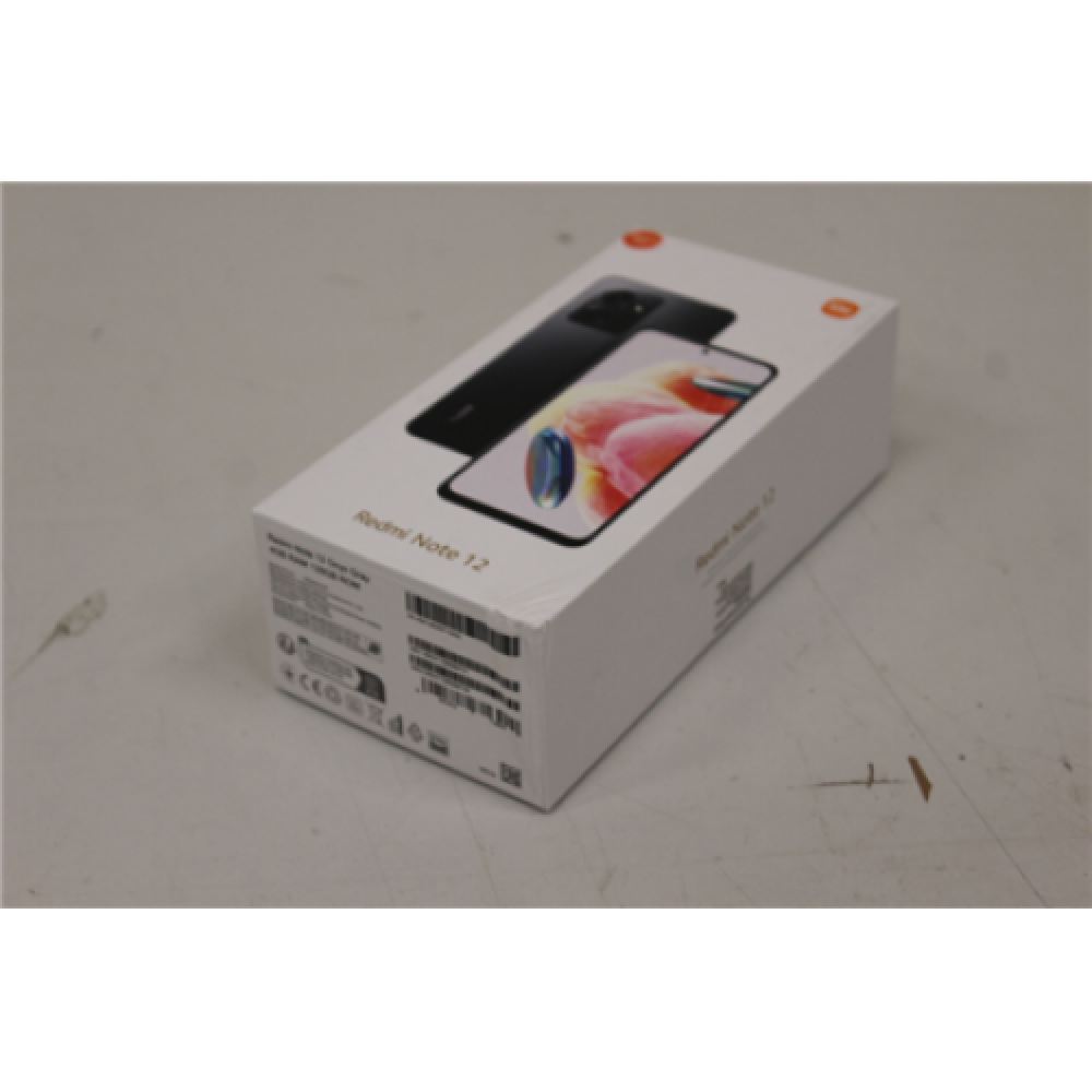 SALE OUT. Xiaomi Redmi Note 12 Onyx Gray 6.67 AMOLED 1080 x 2400 Qualcomm SM4375 Snapdragon 4 Gen 1 (6 nm) Internal RAM 4 GB 128 GB MicroSDXC Dual SIM Nano-SIM 4G Main camera 48+8+2 MP Secondary camera 13 MP Android 12 5000 mAh DAMAGED PACKAGING