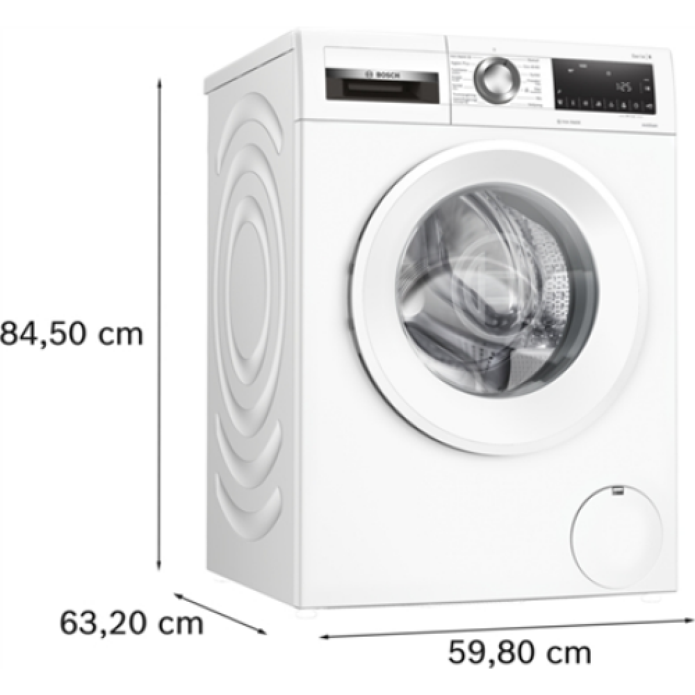 Bosch , Washing Machine , WGG244ZMSN , Energy efficiency class A , Front loading , Washing capacity 9 kg , 1400 RPM , Depth 59 cm , Width 60 cm , LED , Steam function , Direct drive , White