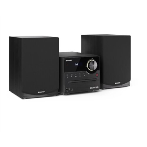 Sharp XL-B512(BK) Hi-Fi Micro System, CD/FM/USB/Bluetooth v5.0, 45W, Black , Sharp , Hi-Fi Micro System , XL-B512(BK) , Black , USB port , AUX in , Bluetooth , CD player , FM radio , Wireless connection