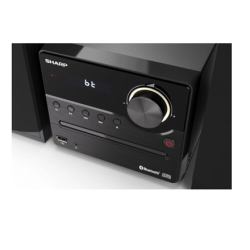 Sharp XL-B512(BK) Hi-Fi Micro System, CD/FM/USB/Bluetooth v5.0, 45W, Black , Sharp , Hi-Fi Micro System , XL-B512(BK) , Black , USB port , AUX in , Bluetooth , CD player , FM radio , Wireless connection