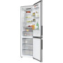 Candy Refrigerator , ECN2CQTEX206 , Energy efficiency class E , Free standing , Combi , Height 205 cm , No Frost system , Fridge net capacity 289 L , Freezer net capacity 120 L , 38 dB , Stainless Steel