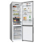 Candy Refrigerator , ECN2CQTEX206 , Energy efficiency class E , Free standing , Combi , Height 205 cm , No Frost system , Fridge net capacity 289 L , Freezer net capacity 120 L , 38 dB , Stainless Steel