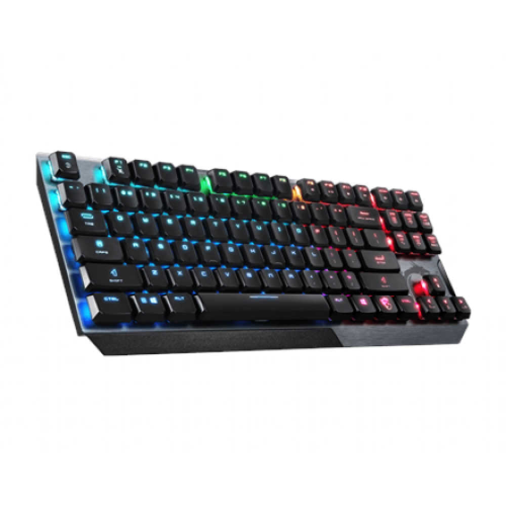 MSI VIGOR GK50 LOW PROFILE TKL Gaming keyboard USB RGB LED light US Wired Black