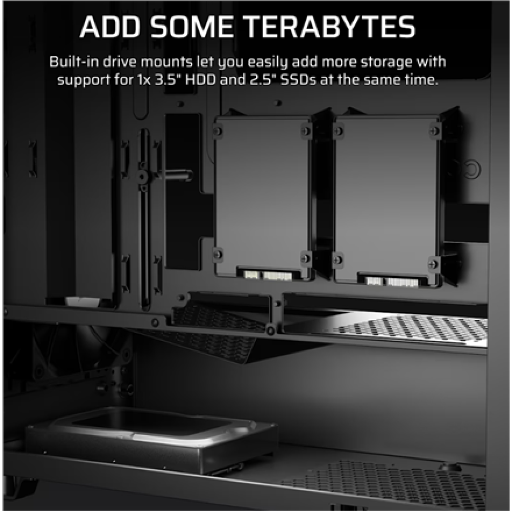 Corsair PC Case , 3200D RS , Black , Mid-Tower
