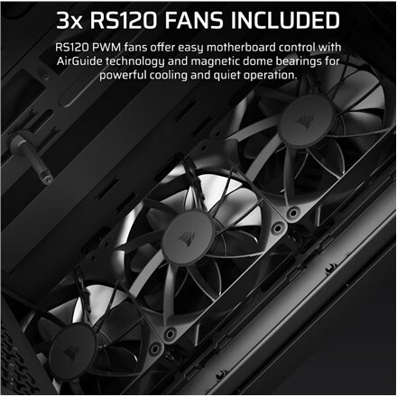 Corsair PC Case , 3200D RS , Mid-Tower , Black