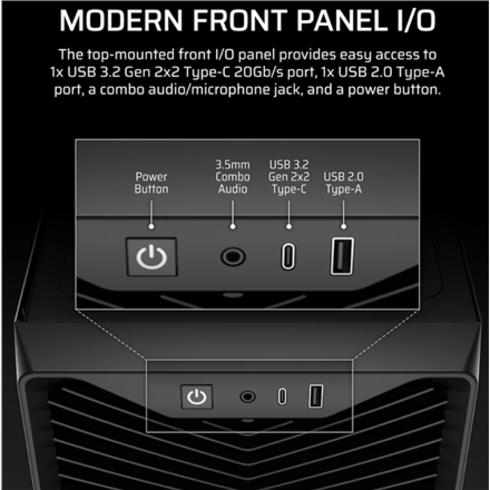 Corsair PC Case , 3200D RS , Black , Mid-Tower