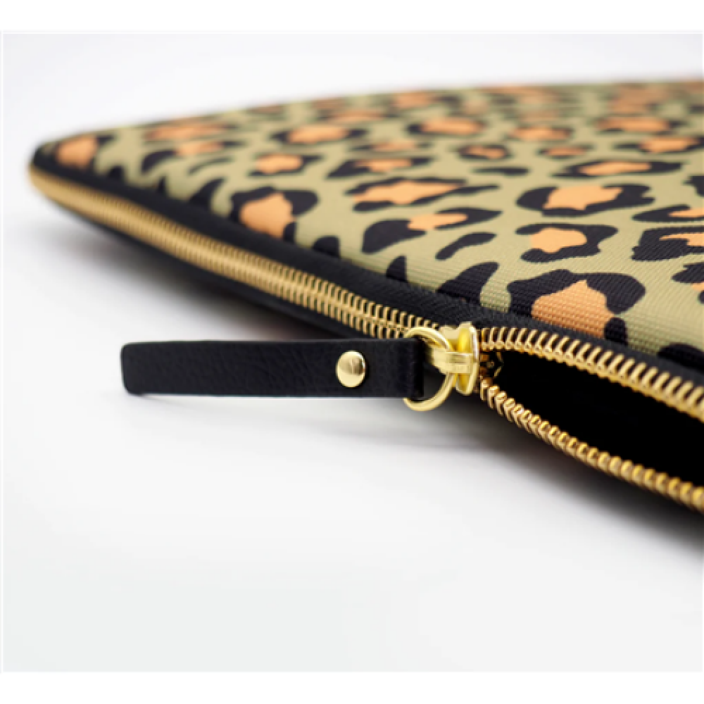 Casyx , SLVS-000005 , Casyx for MacBook , Fits up to size 13 ”/14 , Sleeve , Olive Leopard , Waterproof