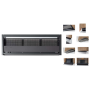 Novy Hood Fusion Pro 8740 Telescopic, Energy efficiency class A, Width 90 cm, 674 m³/h, Touch control, LED, Anthracite