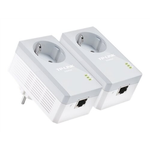 TP-LINK , Passthrough Powerline 600 Starter Kit , TL-PA4010P KIT , 10/100 Mbit/s , Ethernet LAN (RJ-45) ports 1 , Data transfer rate (max) 600 Mbit/s , Extra socket