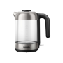 Philips , Kettle , HD9339/80 , Electric , 2200 W , 1.7 L , Stainless steel/Glass , 360° rotational base , Black/Silver