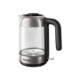 Philips , Kettle , HD9339/80 , Electric , 2200 W , 1.7 L , Stainless steel/Glass , 360° rotational base , Black/Silver