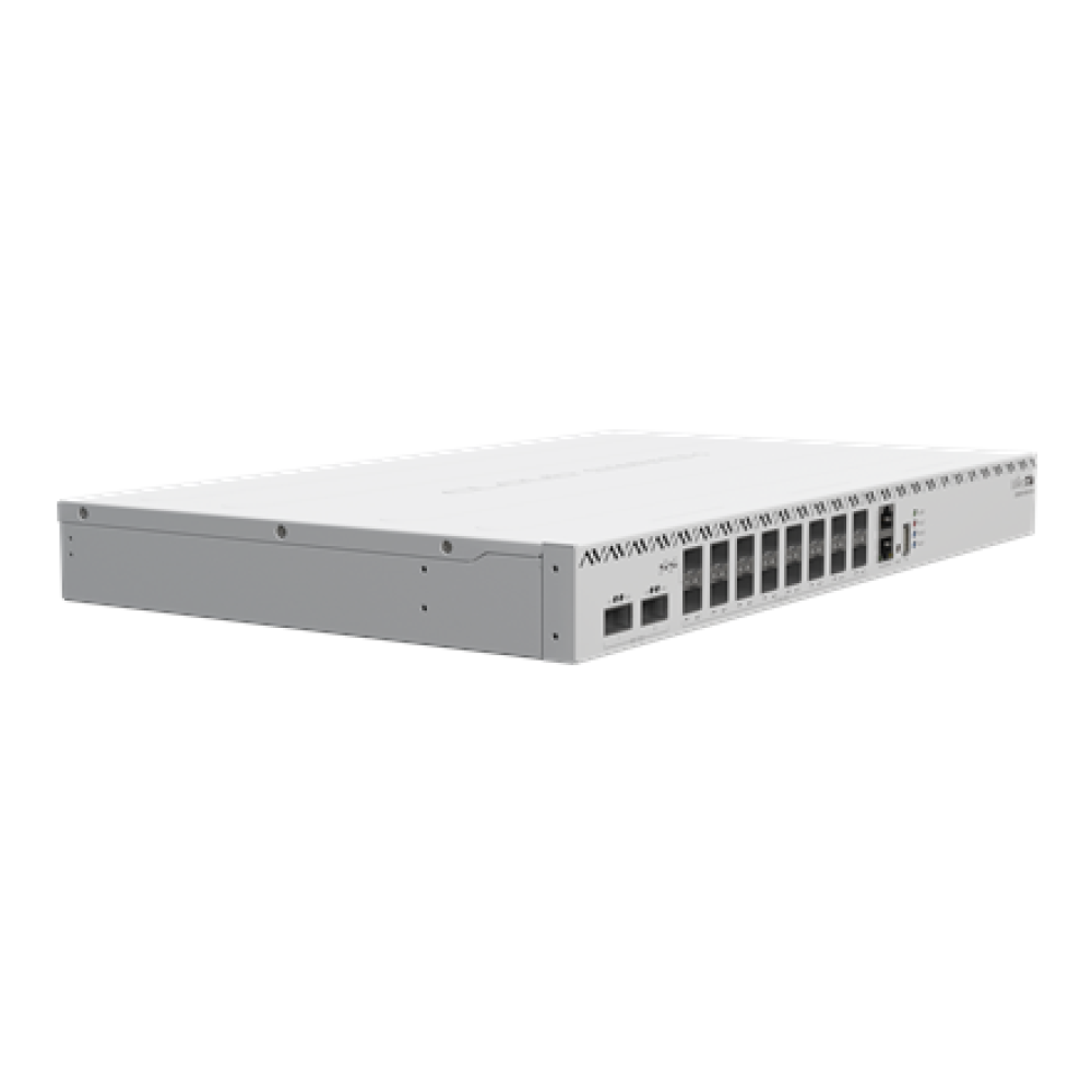Cloud Router Switch with RouterOS L5 license , 518-16XS-2XQ-RM