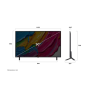 LG 50QNED80A3A , 50 , Smart TV , webOS 25 , UHD , Black