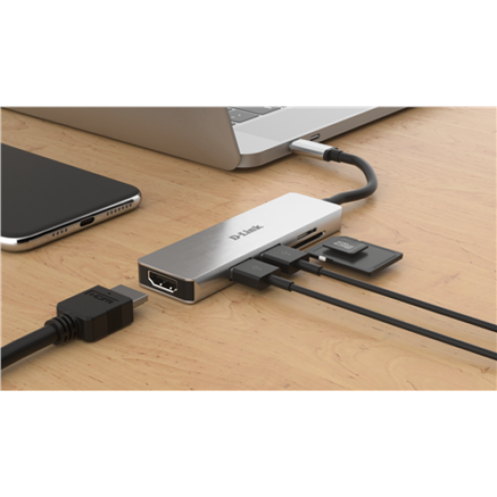 D-Link , 5-in-1 USB-C™ Hub with HDMI and SD/microSD Card Reader , DUB-M530 , USB Type-C