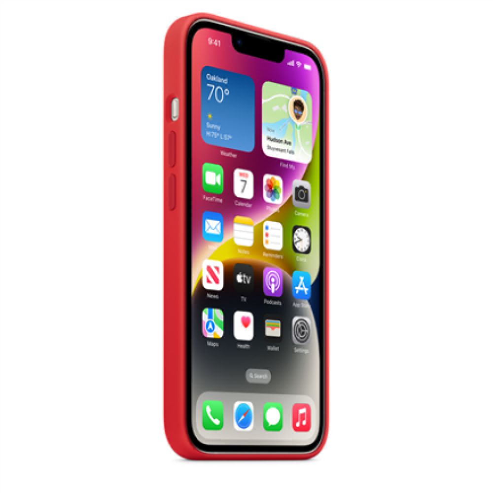 Apple , 14 Silicone Case with MagSafe , Case with MagSafe , Apple , iPhone 14 , Silicone , Red